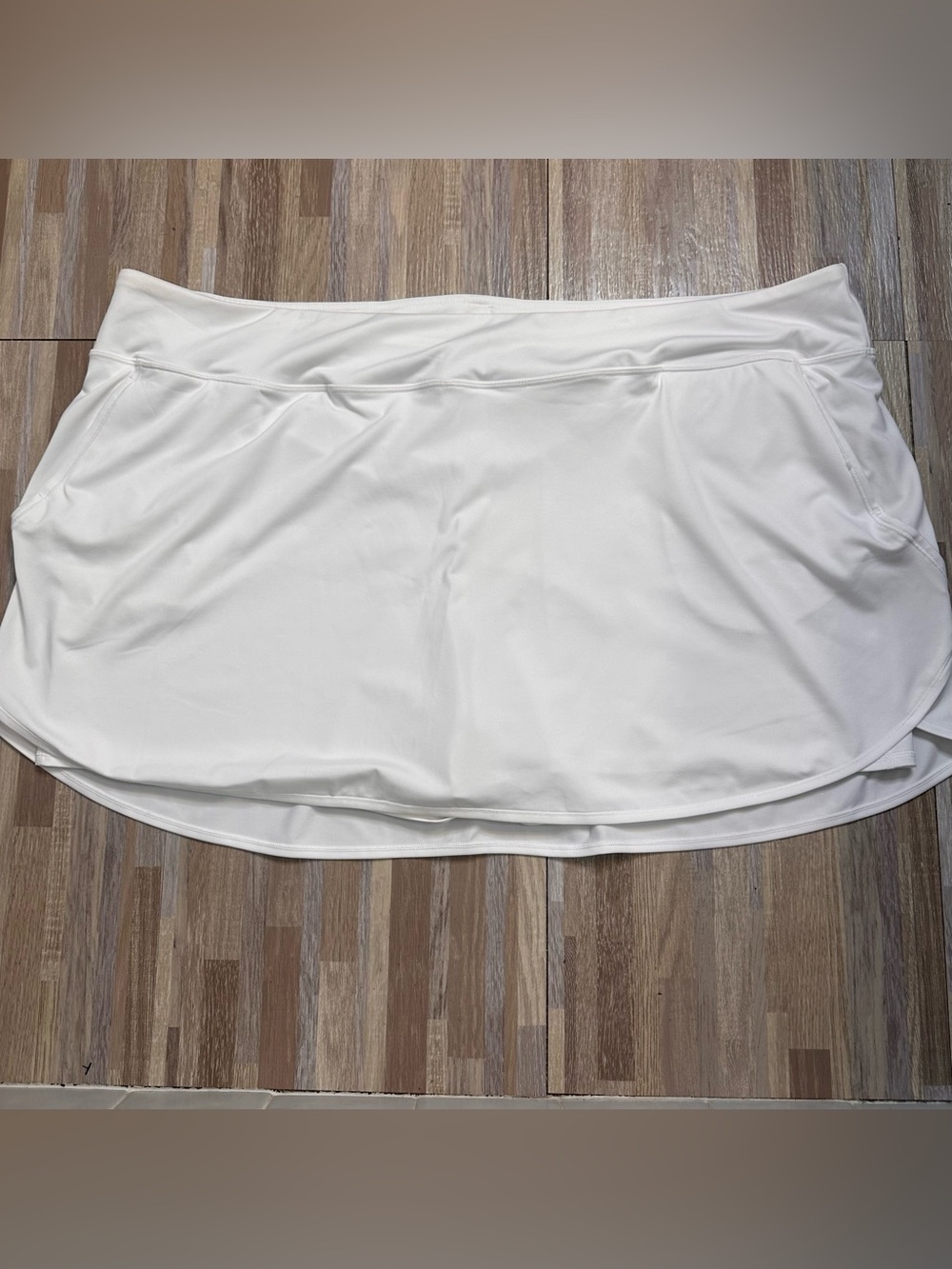 Women’s White Active Skort with Side Pockets  Plus Size 4X